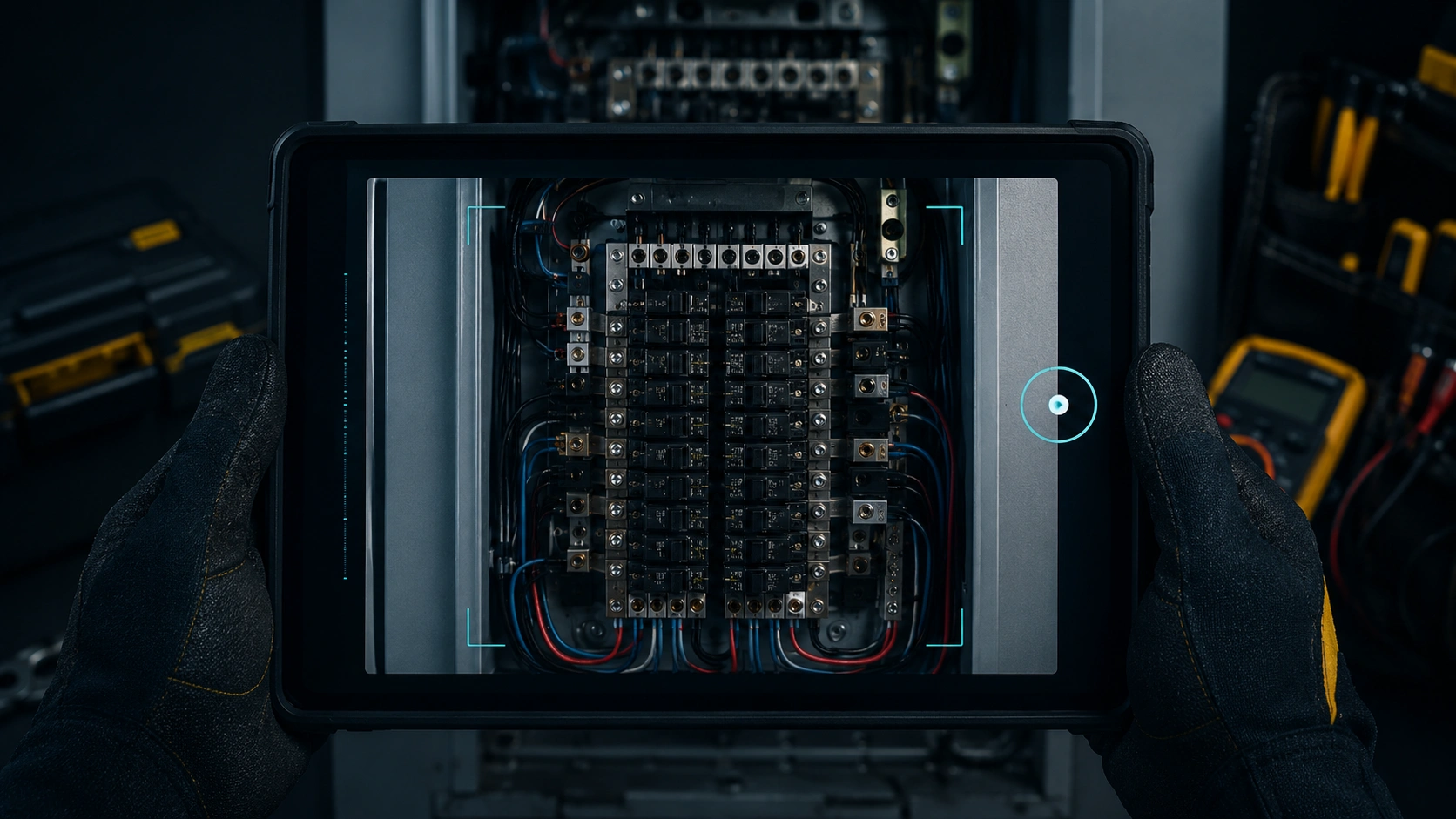 Electrical panel photo captured as proof for the close-out packet.