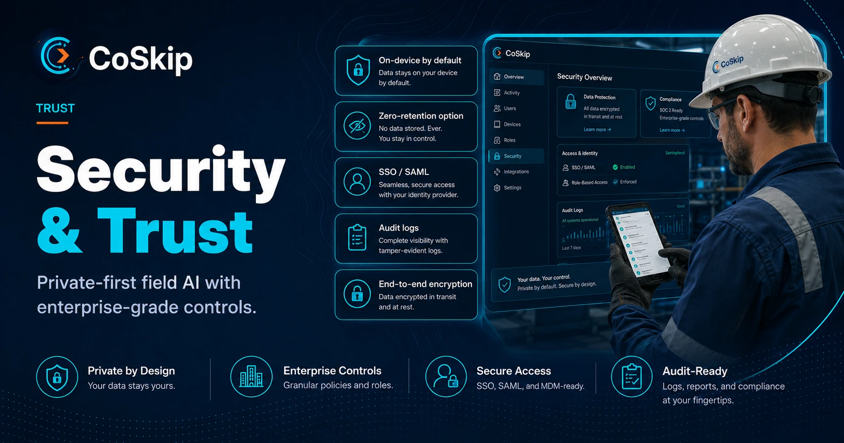 Security & Trust for Field Service AI | CoSkip